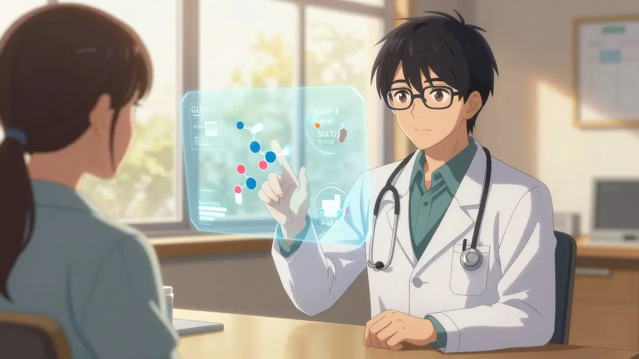 Bishounen doctor explaining medication alternatives to a patient