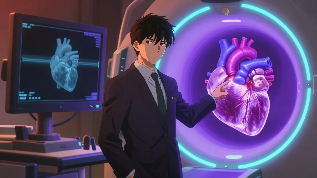 Comparison of echo and MRI heart scans in clinic