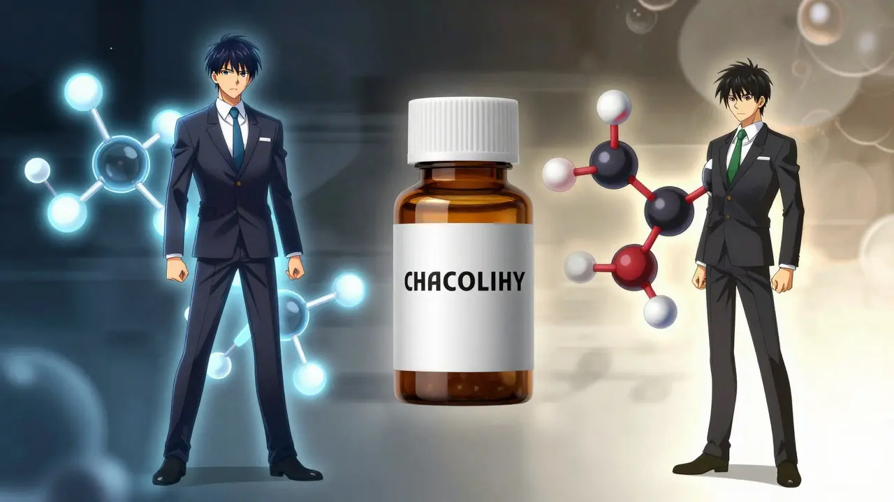 Conceptual anime art showing brand company releasing its own generic version